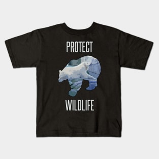 Protect wildlife - polar bear Kids T-Shirt